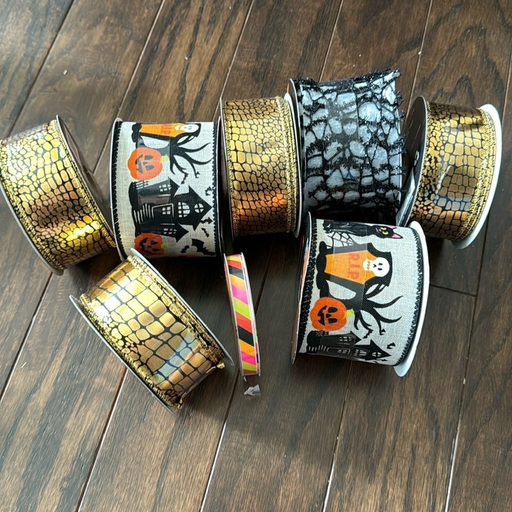 Halloween 🎃 Ribbon Decor Bundle of 8